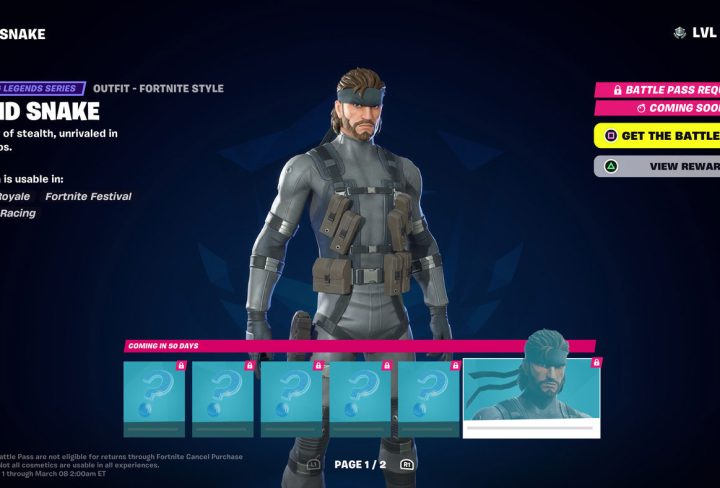 fortnite solid snake release date metal gear update