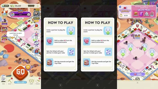 Monopoly Go Free Hearts Links for Valentines Partners