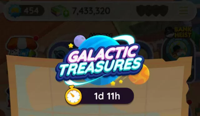 free monopoly go galactic treasures laser guns