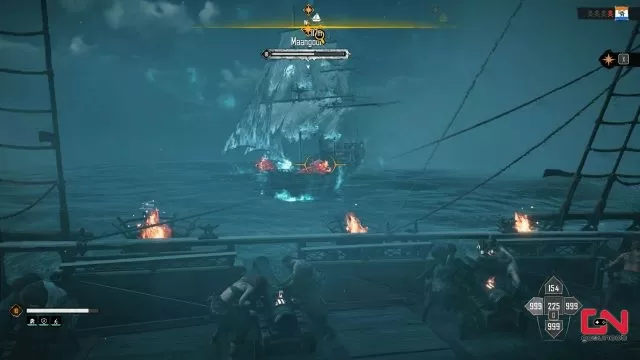 skull and bones ghost ship fight