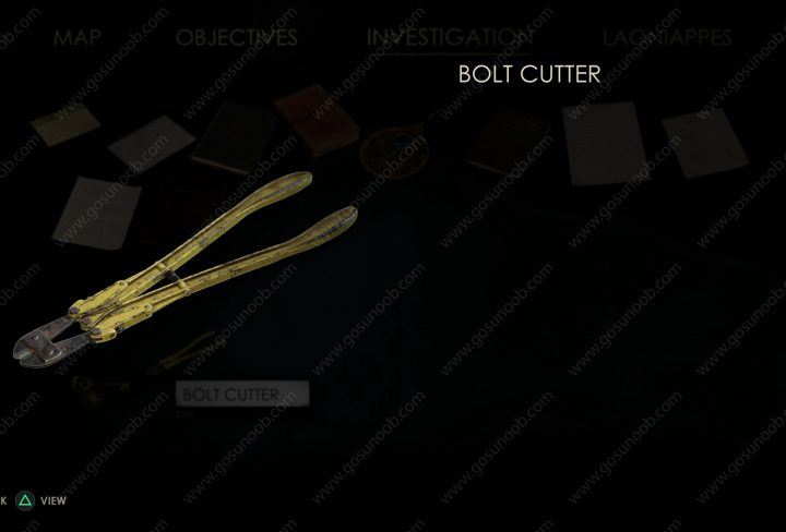 Alone in the Dark Bolt Cutter Location
