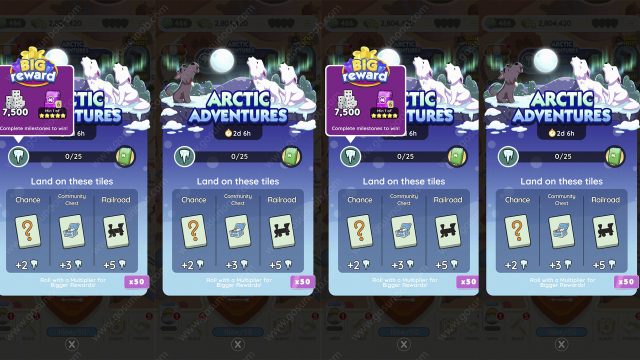 Monopoly Go Arctic Adventures Rewards & Milestones