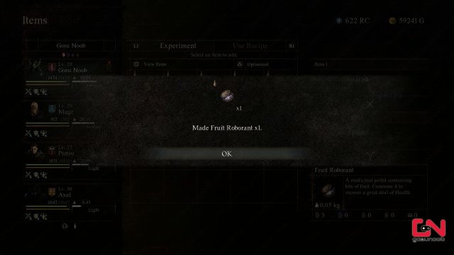 how to make fruit roborant in dragons dogma 2