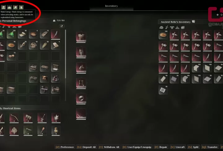 how to restore soulmask mask energy