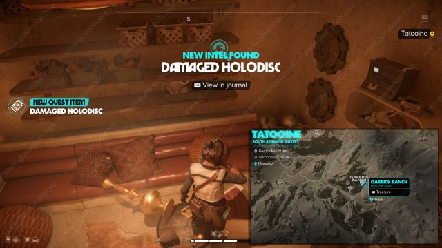 tattoine holodisc two location and map