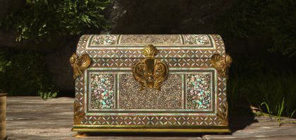 screenshot of a legendary chest in assassins creed shadows