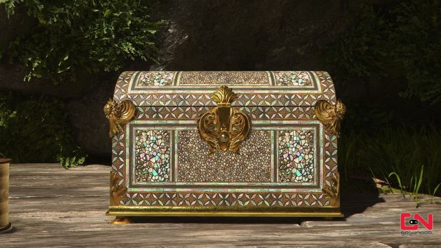 screenshot of a legendary chest in assassins creed shadows