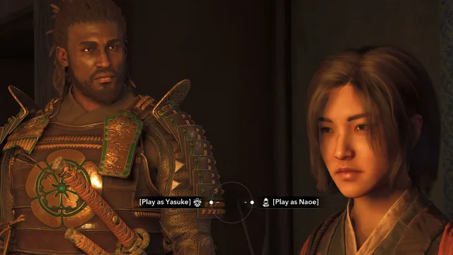 Play as Yasuke or play as Naoe screenshot from AC Shadows