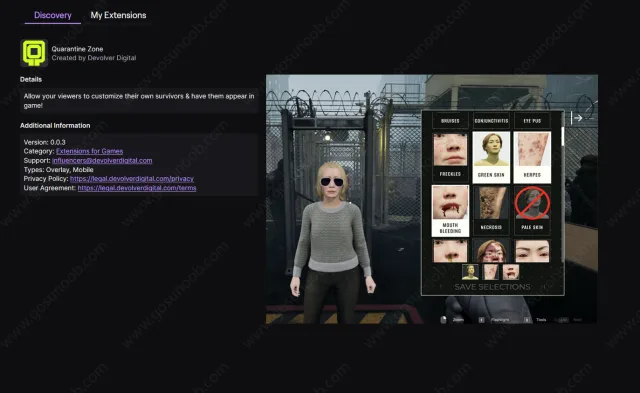 Quarantine Zone Twitch Integration