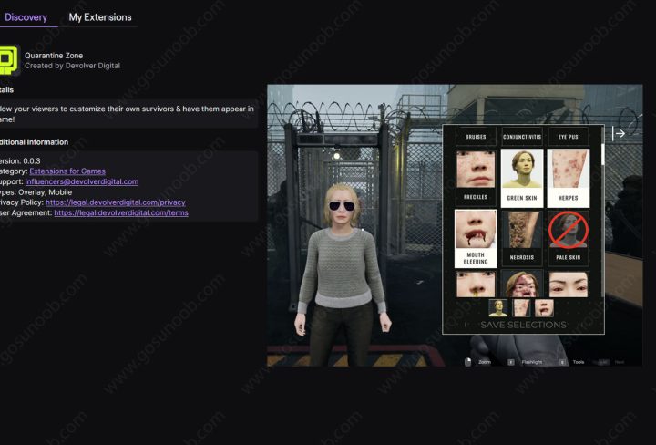 Quarantine Zone Twitch Integration