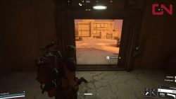 ARC Raiders Scope out a cover spot in the Parking Garage staircase