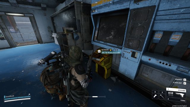 Use the Rotary Encoder to activate the server switch