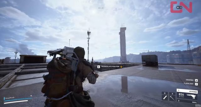 Transmit your location from the roof of the Container Storage building