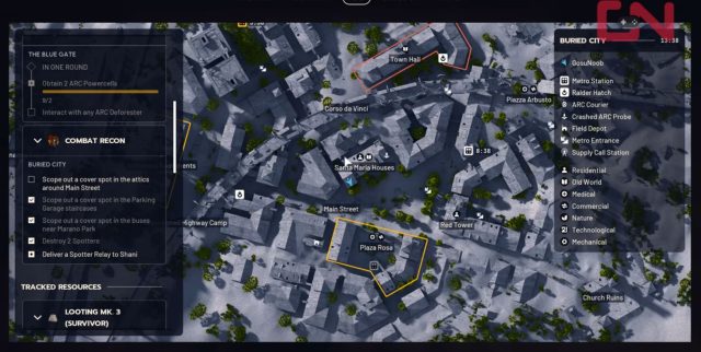 arc raiders cover spot in the attics around Main Street map