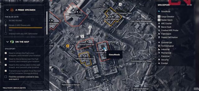 arc raiders find a container covered in tarp map