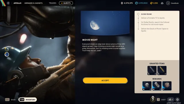 arc raiders movie night