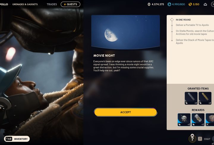 arc raiders movie night