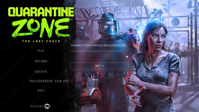 how to set up Quarantine Zone Twitch Integration