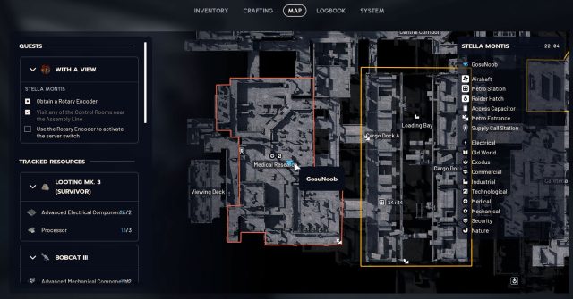 rotary encoder Ion Sputter map location