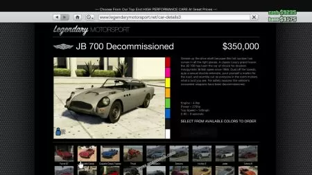 gtav vehicle Dewbauchee JB 700 middle size