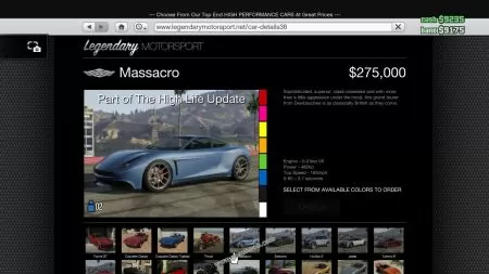 gtav vehicle Dewbauchee Massacro middle size