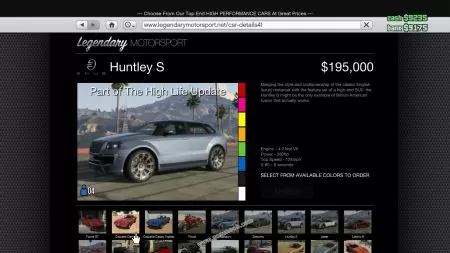 gtav vehicle Enus Huntley S middle size