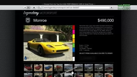 gtav vehicle Pegassi Monroe middle size