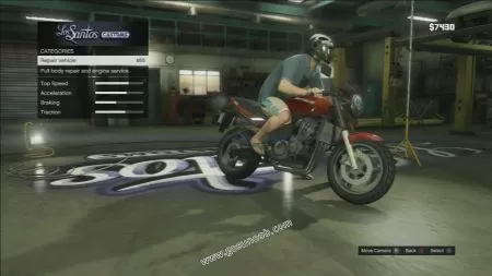 gtav vehicle Shitzu PCJ 600 middle size