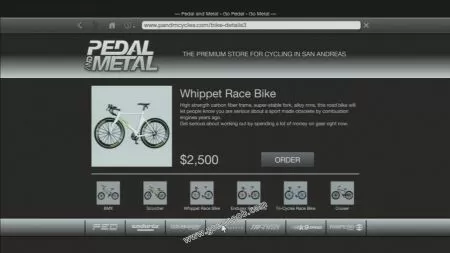 gtav vehicle Whippet Race Bike middle size